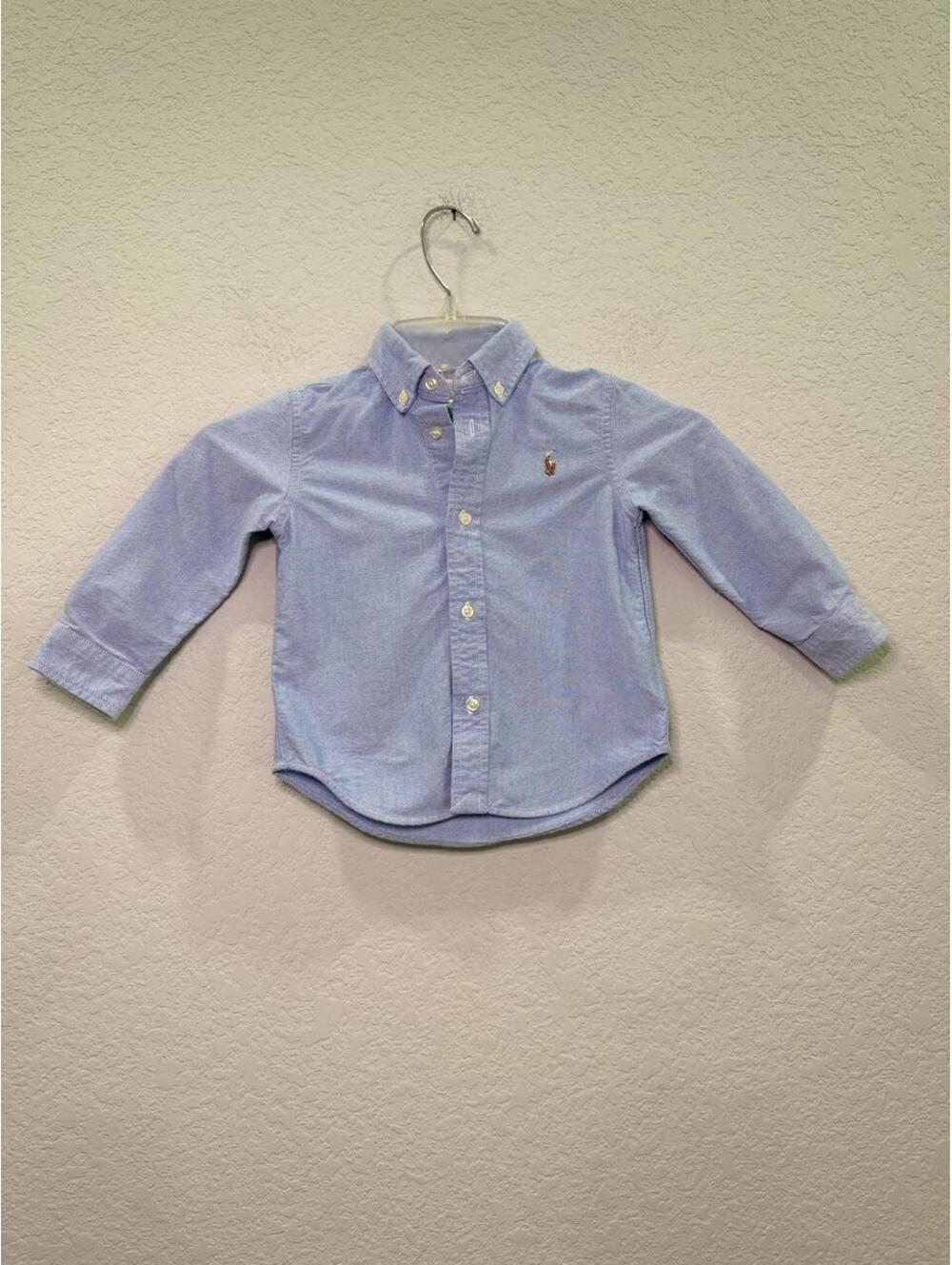 Polo Ralph Lauren Blue Button Down Dress Shirt - 24 months